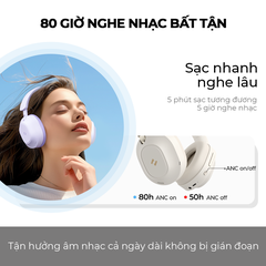 Tai Nghe Headphone Bluetooth LIFE NC01H, BT 5.4, Màng Loa 40mm, Chống Ồn ANC, Nghe Đến 80H - Chính Hãng BH 12 Tháng