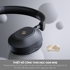 Tai Nghe Headphone Bluetooth LIFE NC01H, BT 5.4, Màng Loa 40mm, Chống Ồn ANC, Nghe Đến 80H - Chính Hãng BH 12 Tháng