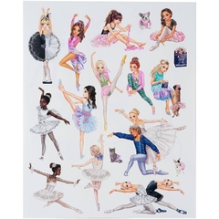 Đồ Chơi Bộ Sưu Tập Thiết Kế Thời Trang Stickerworld Ballet Topmodel TM0411581