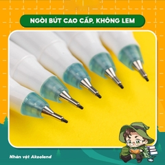 Bút Lông Kim Thiên Long - Nhân Vật Akooland Tahi FL-04/AK - Mực Tím