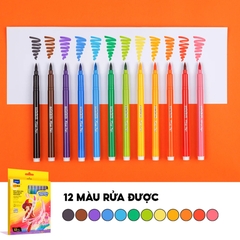 Bút Lông Màu Rửa Được Colokit 12 Màu SWM-C010/AK