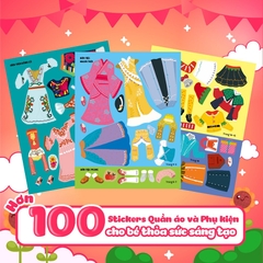 Sách Sáng Tạo Thời Trang - Thời Trang Dự Tiệc (Hơn 100 Stickers)