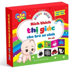 Flash Card Kích Thích Thị Giác Cho Trẻ Sơ Sinh - Zic Zắc Song Ngữ Anh - Việt