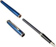 Bút Máy Pentel F700CF-C Mực Xanh, Thân Xanh