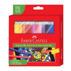 Bút Lông Màu Faber-Castell 155082 + Bộ Tranh 3D Tô Màu Bằng Số