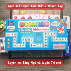 Đồ Chơi Foxi Domino Mầm Non - Đồ Dùng Sinh Hoạt Domino 1