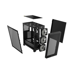 Case Corsair 3000D RGB AIRFLOW Mid-Tower PC Case - Black ( CC-9011255-WW )