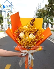 Bó hoa thật sấy khô DLK38149