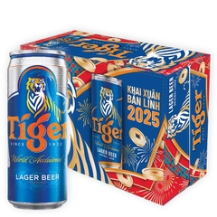 Bia Tiger Sleek 330ml (5%) (Nâu)