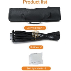 Softbox Yongnuo Ynbox YN90K Kèm Lưới Tổ Ong Honeycomb