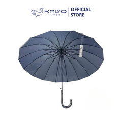 Ô tự động cán dài 16 nan Kaiyo, kẻ xanh navy