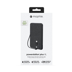 Sạc dự phòng Mophie Powerstation Plus XL Fabric 10,000mAh Lightning/Micro USB