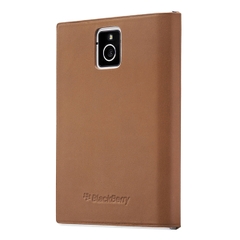 Bao Cầm Tay Gập Leather Flip Case Blackbery Passport - Nâu