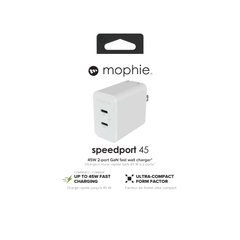 Sạc mophie PD 45W GaN White - 409909356