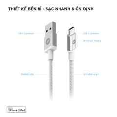 Cáp USB-A to USB-C Mophie 3M