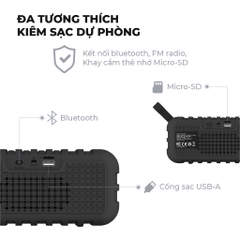 [Hàng Likenew/ Box thay thế] Loa di động bluetooth BTS-106 màu đen