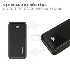 Sạc dự phòng Energizer 20,000mAh /3.7V - UE20011PQ