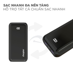 Sạc dự phòng Energizer 20,000mAh /37V - UE20011PQ