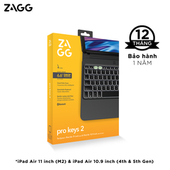 Ốp lưng kèm bàn phím ZAGG Pro Keys 2 - iPad Air 11 (M2) - Black - 103414639