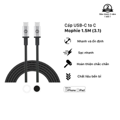 Cáp USB-C to USB-C (3.1) Mophie 1.5M