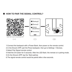 Bộ điều khiển tín hiệu Ba lô và túi Divoom Pixoo - Signal Remote Control Black