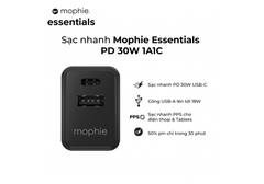 Sạc mophie Essentials PD 30W 1A1C
