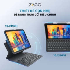 Ốp lưng kèm bàn phím iPad 10.9 inch - ZAGG Pro Keys