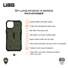 Ốp lưng iPhone 13/14 - UAG Pathfinder Magsafe - Olive