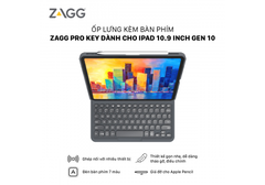 Ốp lưng kèm bàn phím ZAGG Pro Keys iPad 10.9 inch Gen 10