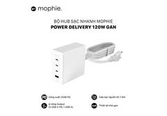 Hub sạc nhanh Mophie Power Delivety 120W GaN - 409909358