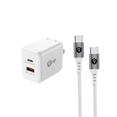 Combo sạc nhanh 9Fit Power Delivery 35W 1A1C GaN kèm Cáp USB-C to USB-C