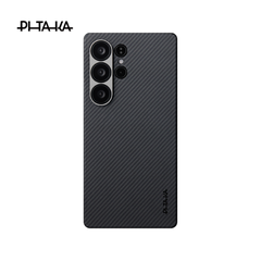 Ốp lưng Samsung S25 Ultra - PITAKA Ultra-Slim - Black/Grey Twill - KS2501U