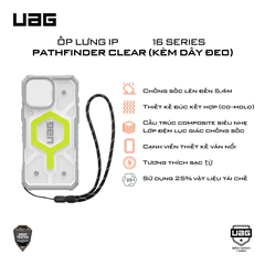 Ốp lưng iPhone 17 Pro / Pro max (kèm dây đeo) - UAG Pathfinder Clear Magsafe