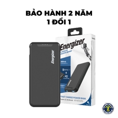 Sạc dự phòng Energizer 10,000mAh /3.7V Li-Polymer - UE10052PQBK