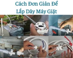 Dây Cấp Nước Máy Giặt Trắng, Cửa Trên, Dài 1.5m Trắng, Dây Mềm To, Không Mùi, Đủ 1,5M, Loại 1