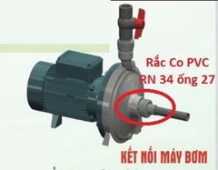 Rắc Co Ren Ngoài 34 ống 27 PVC, Hataco, Chuyên Lắp Máy Bơm, RN 34/27