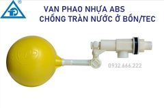 Phao Cơ Nhựa ABS, Chống Tràn Bồn Nước, Bóng Vàng, Nhựa Cao Cấp Độ Bền Cao