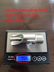 Vòi Heo Inox Dày Size 21 KODA, Vòi Lợn 21, Núm Uống Nước Cho Heo, Núm Vặn Hai Cạnh, LOGO KODA