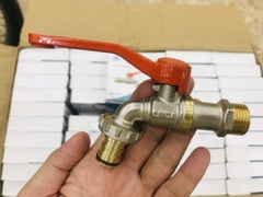 Vòi nước đồng tay gạt lắp máy giặt Linda