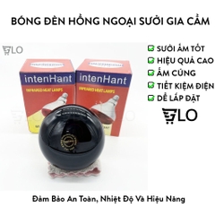 Bóng Đèn Hồng Ngoại Sưởi Úm Gia Cầm Gà Vịt 150w Đuôi E27