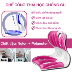 Ghế Công Thái Học Chống Gù Lưng, Ghế Bệt Văn Phòng Giúp Ngồi Thẳng Lưng Phù Hợp Trẻ Em, Sinh Viên, Người Đi Làm