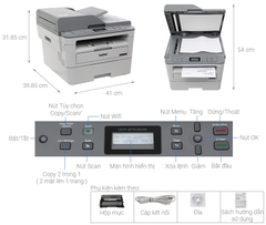 Máy in Brother laser trắng đen DCP-B7535DW