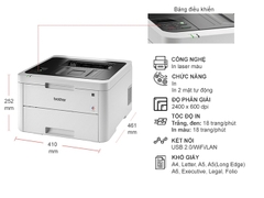 Máy in màu BROTHER Laser  HL-L3230CDN