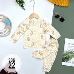 Bộ sơ sinh cotton PC 6/36m x22