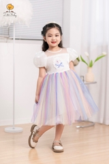 Váy công chúa Elsa cầu vồng size 2/10 tuổi