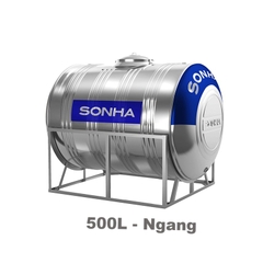 Bồn nước INOX Sơn Hà ngang Ჶ720 - 500 lít