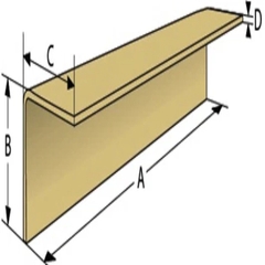 Thanh nẹp góc giấy V4 cạnh 40x40x3mm dài 1000mm