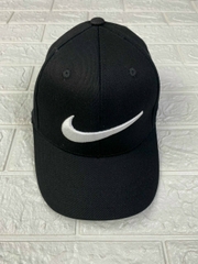 Nón Kết Đen Nam Logo Nike Trắng