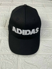 Nón Kết Đen Nam Logo Adidas Trắng