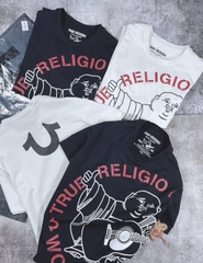 Áo Thun Thái Họa Tiết Đàn TRUE RELIGION Chữ Đỏ